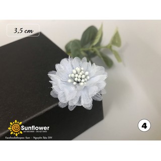 Hoa cúc voan nhụy mờ size 3cm