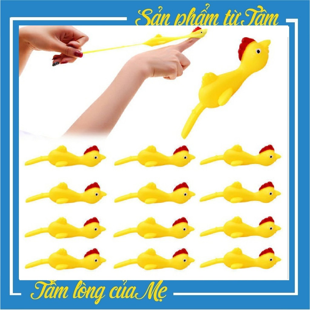 Đồ Chơi Bắn Ná Cao Su Hình Chú Gà Đáng Yêu (1 Cái)