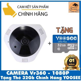 Camera Yoosee VR360 Ốp Trần 1080P - Tặng thẻ 32G Yoosee [COMBO KHUYẾN MÃI]
