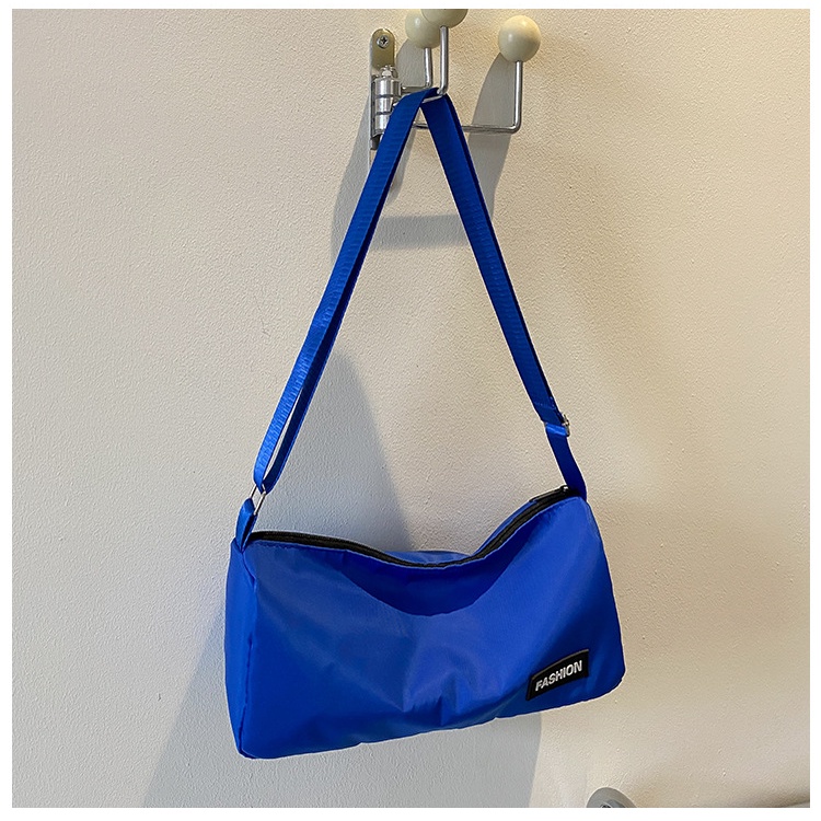 Túi Đeo Vai Thể Thao Bằng Vải Oxford Màu Trơn Phong Cách Thể Thao Thời Trang Cho Nam Và Nữ