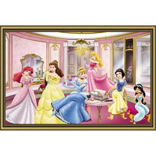 Tranh dán tường 3D Hình công chúa disney LunaTE-0029