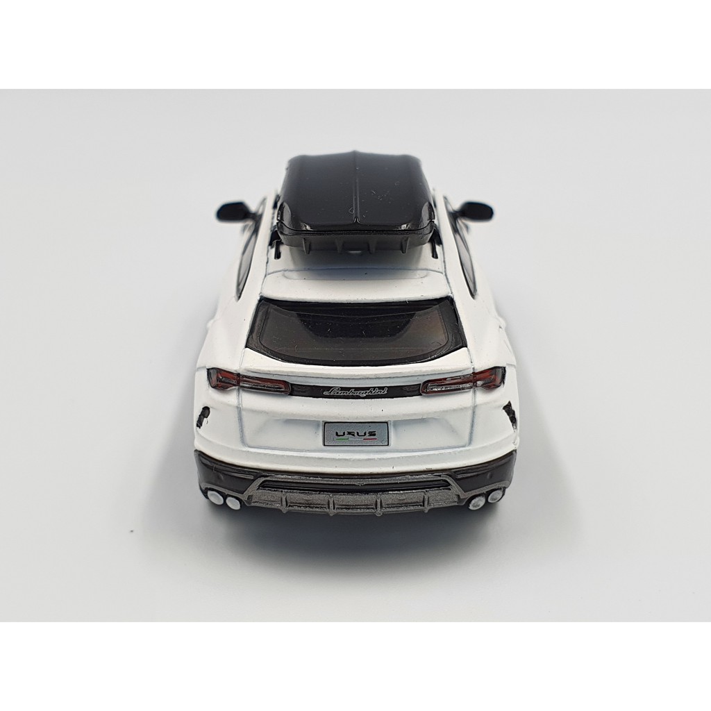 Xe Mô Hình Lamborghini Urus Bianco Monocerus Matt W/ Roof Box LHD Tỉ lệ 1:64 Hãng sản xuất Mini GT (Trắng Nhám)