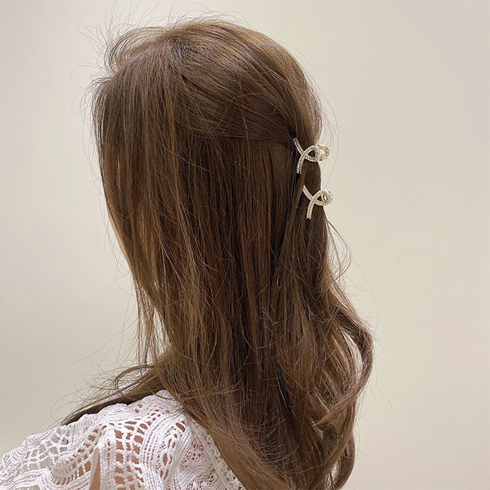 Kẹp Tóc Càng Cua Nhỏ Đính Ngọc Trai Giả Thời Trang Hàn Quốc Cho Nữ