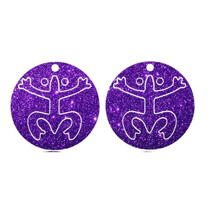 Khuôn Silicone Làm Mặt Trang Sức Thủ Công DIY Hình Lá Cờ Ếch