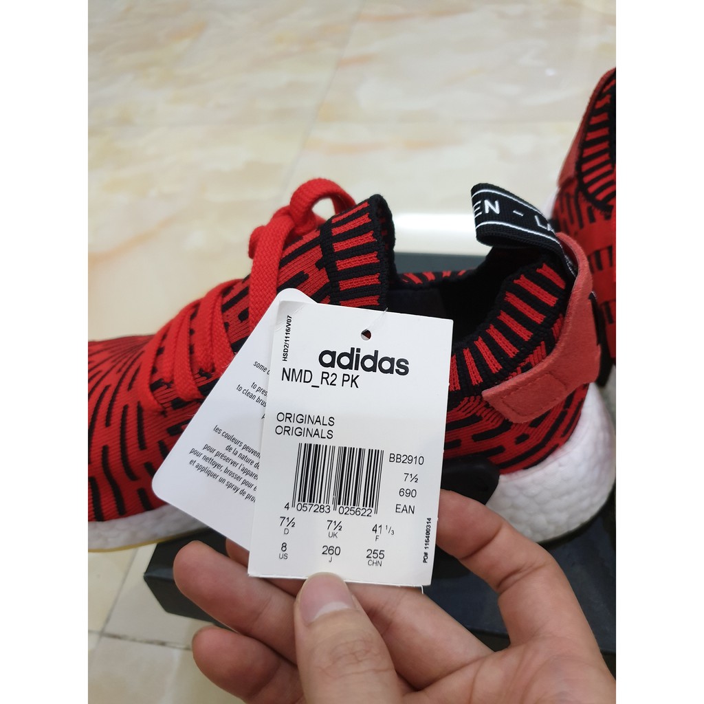 Adidas NMD R2 PK - BB2910 - Core Red "Cred" - Hàng New chính hãng