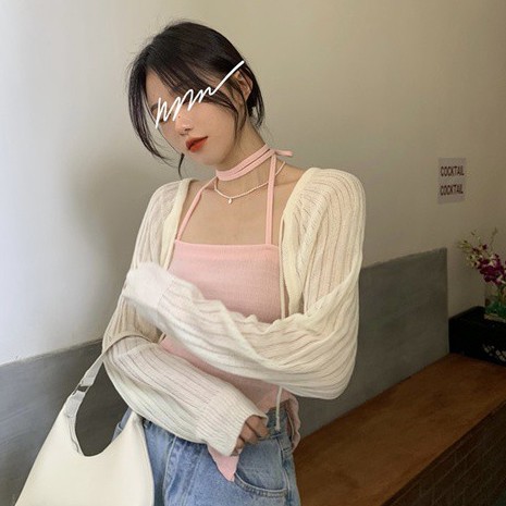 Áo khoác tay dài/ Áo dây COZOKC không tay quyến rũ thời trang cho nữ (có bán lẻ)