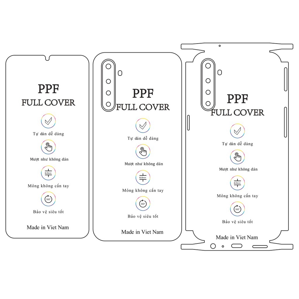 Dán dẻo PPF Realme X2 – Tặng cường lực camera