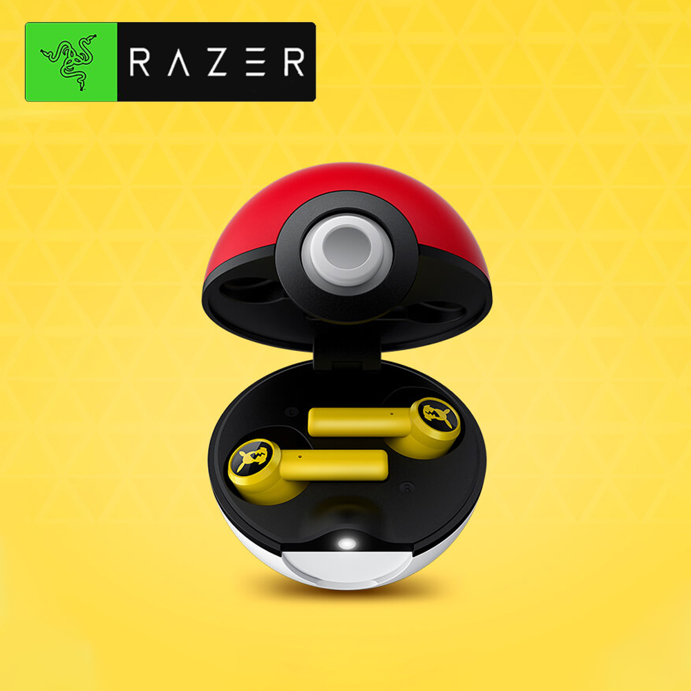 Original Razer x Pokemon Hammerhead True Wireless Earbuds Pikachu Limited Edition Super Cute Earphone Bluetooth 5.0 Tai nghe không dây đích thực Touch Control Headphone