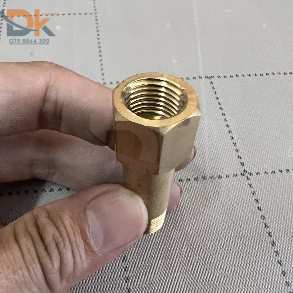 Sơ mi thau nối dài ren trong ren ngoài