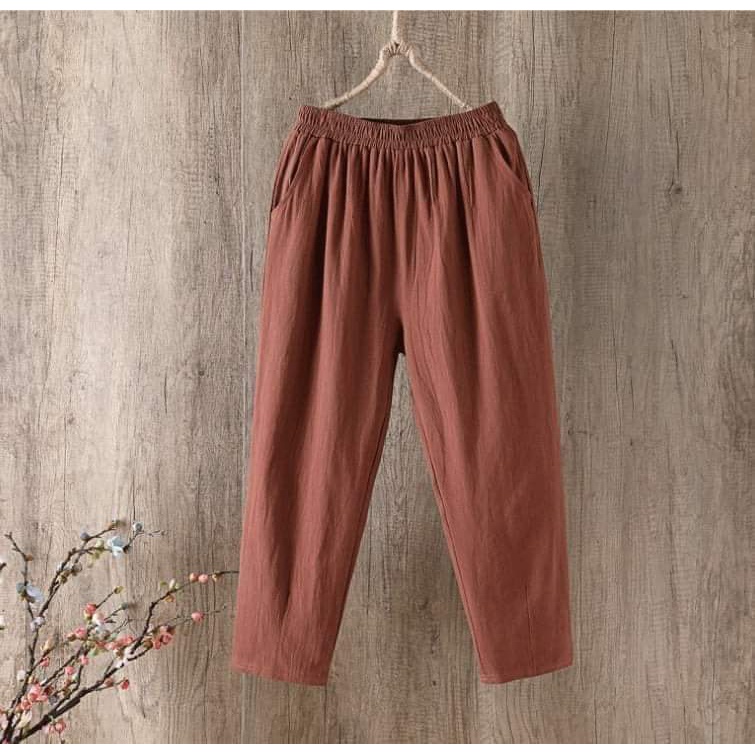 Quần Baggy Chất Đũi Hàn. Kiểu Dáng Trẻ Chung-Chất Mềm. Bền màu. Không Xù Không Nhăn- Thấm Mồ Hôi Tốt