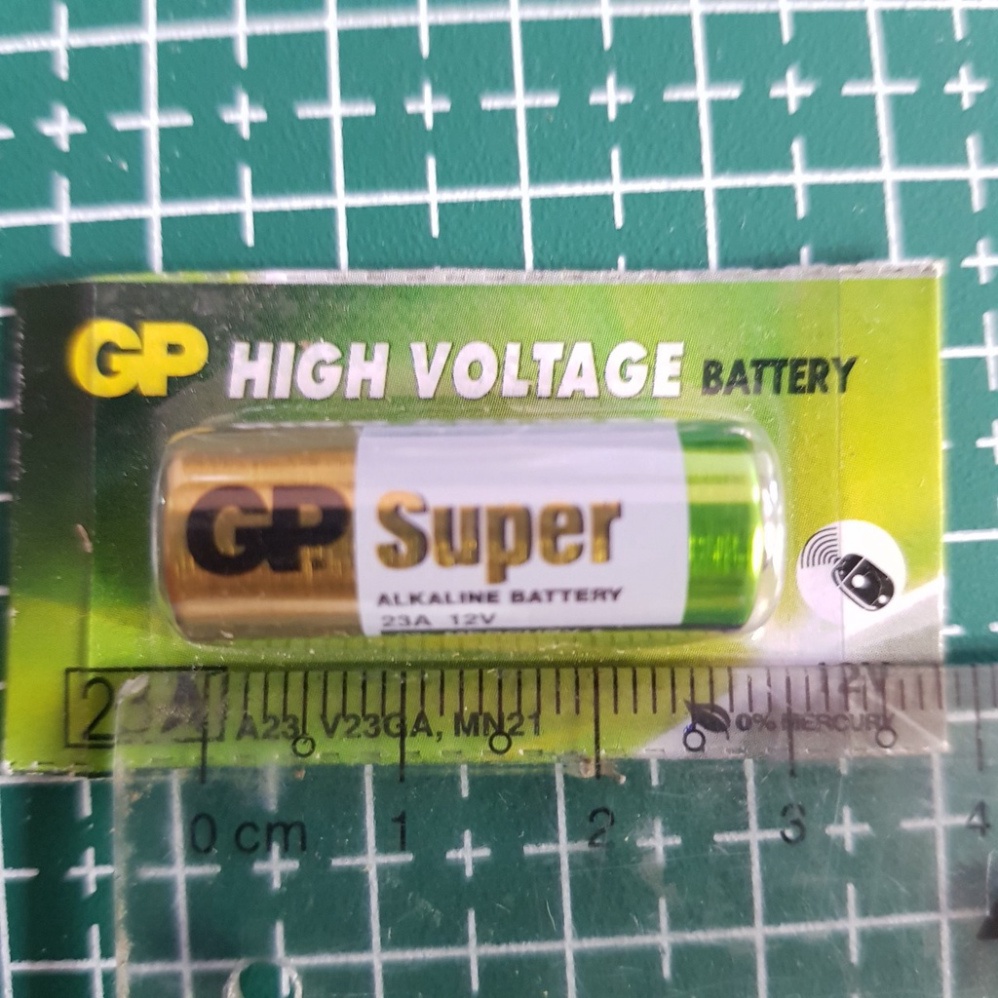 Pin 12V 23A hãng GP dùng cho chuông cửa, điều khiển cửa cuốn, thiết bị chống trộm