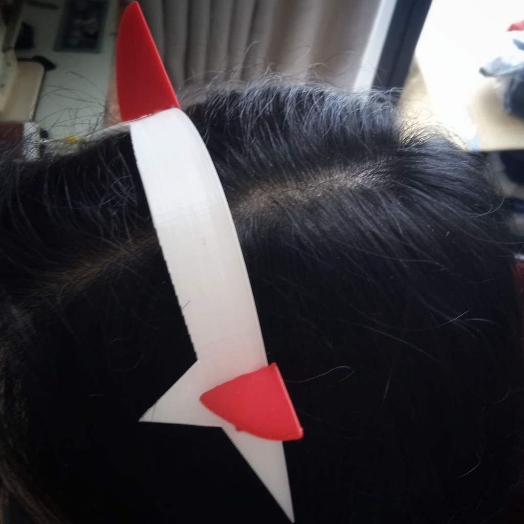 Bờm đeo tóc Darling in the Franxx / Zero Two cosplay ver1