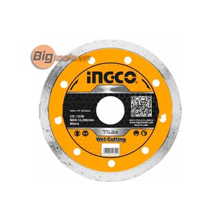 125x22.2mm đĩa cắt gạch ướt ingco dmd021252m, độ rộng hợp kim 5mm