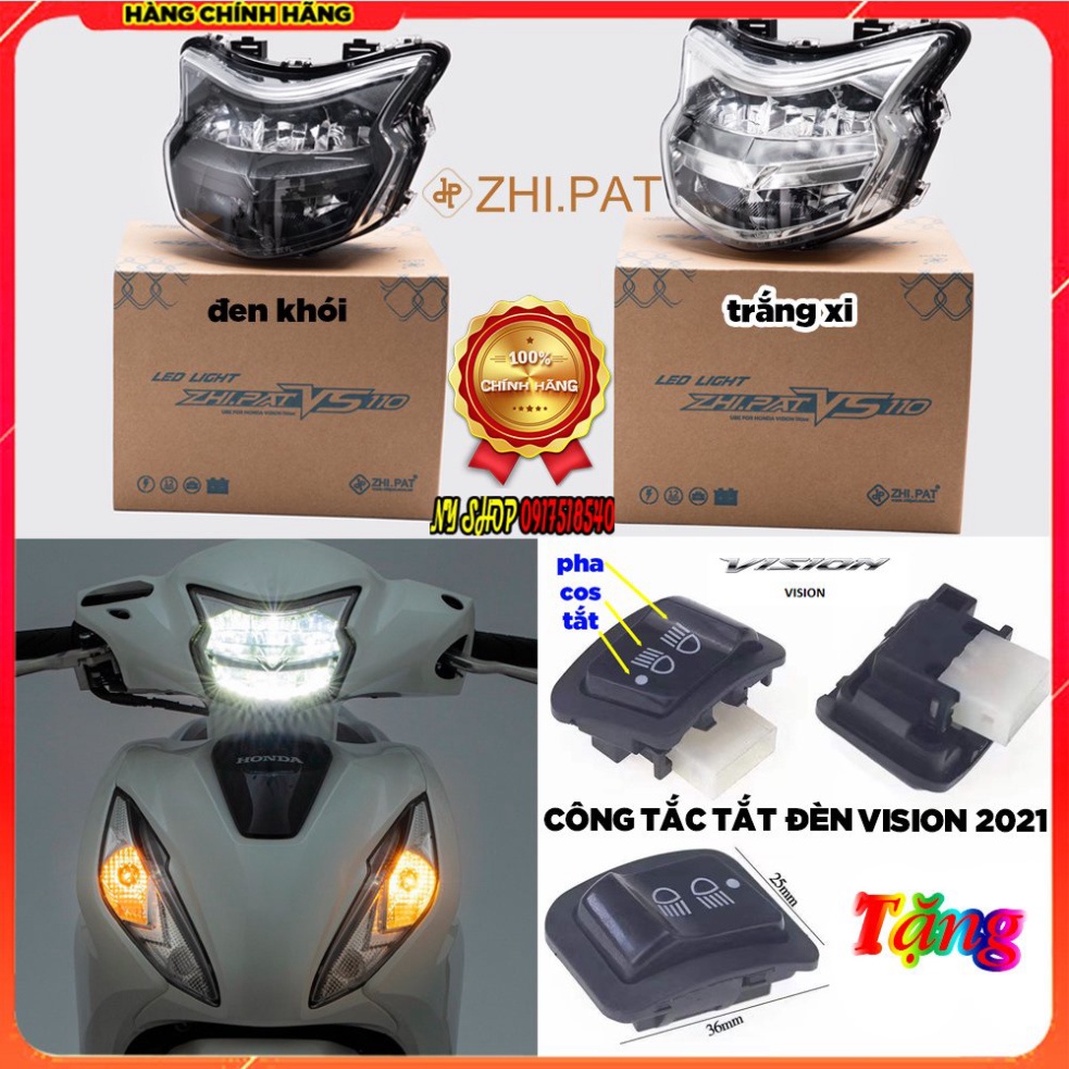 [ZHIPAT] - Đèn Pha Led 2 tầng Vision 2021 Vision 2022 VISION 2023 - Zhi.pat Chóa Đèn Pha Led Vision 2021 110
