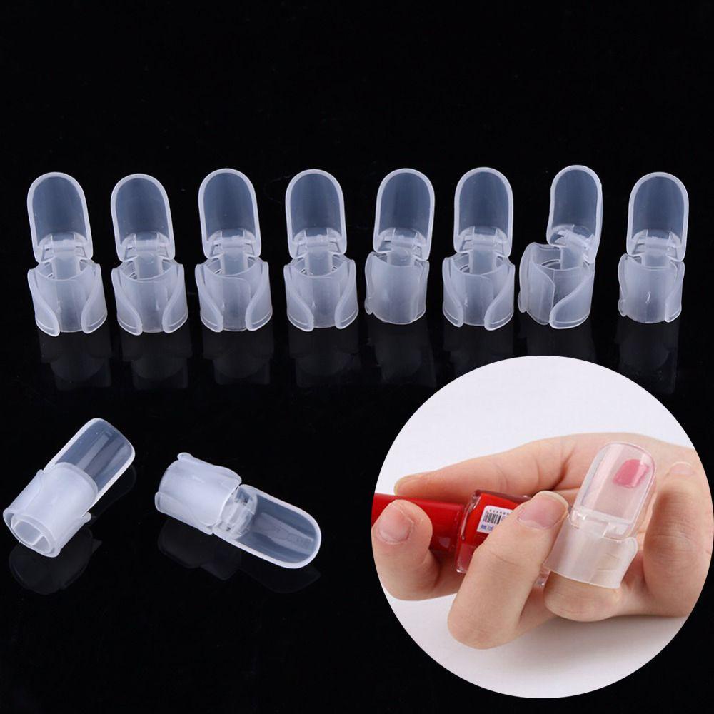 [Hàng mới về] 10 Vỏ bảo vệ móng tay LAYOR mới che phủ ngón tay trong suốt tự làm thời trang