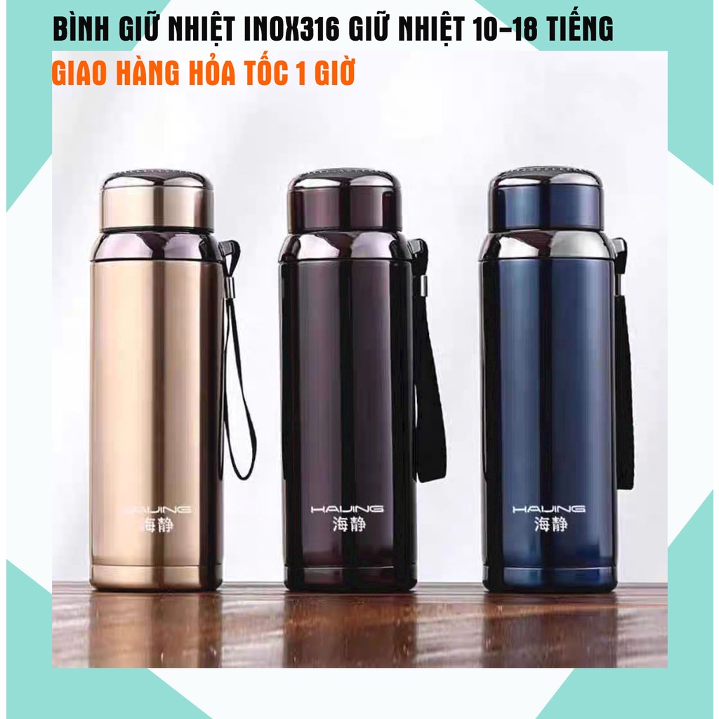 Bình giữ nhiệt led cao cấp CÁT Á  500ML CÓ ĐÈN LED HIỂN THỊ NHIỆT ĐỘ - Sang trọng, tiện lợi, giữ nhiệt 12 giờ