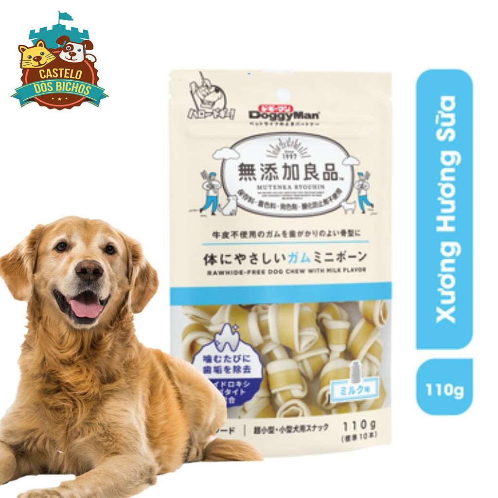 BÁNH THƯỞNG XƯƠNG NƠ HƯƠNG SỮA DOGGY MAN GIÀU DINH DƯỠNG -THƠM MIỆNG - BỔ SUNG CANXI CHO CHÓ