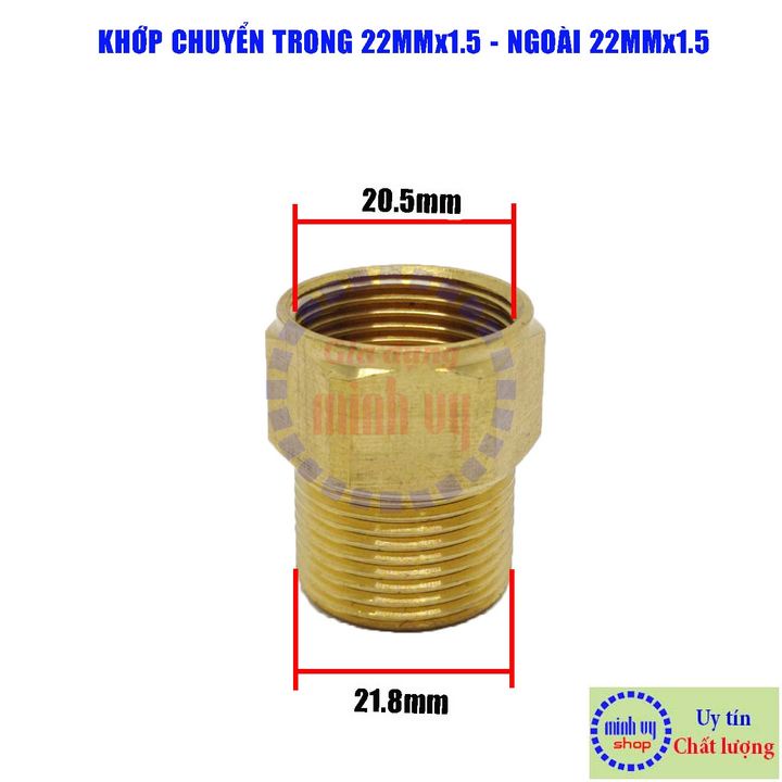 Tổng hợp các khớp chuyển ren 14mm 13mm 21mm 22mm 27mm - dùng cho các dòng máy rửa xe phổ biến