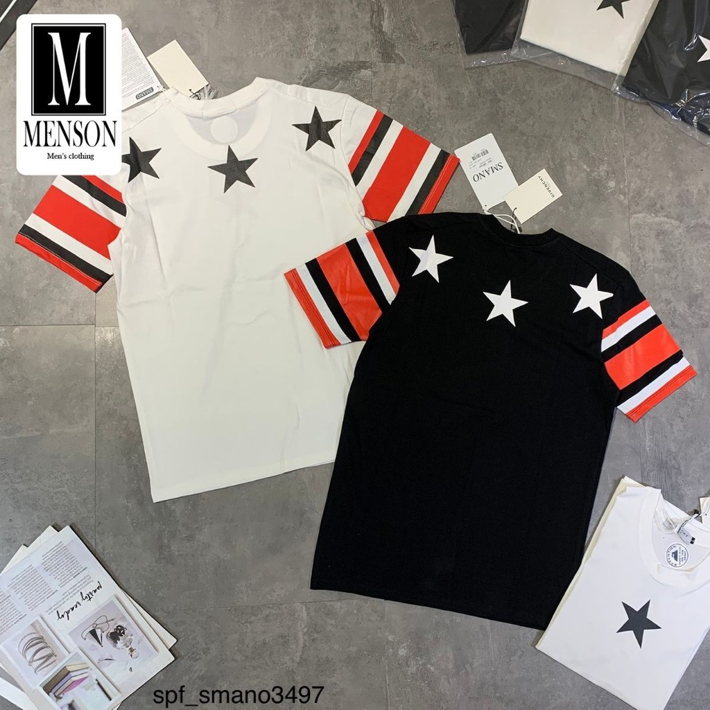 ⭐️SIÊU PHẨM⭐️Áo Phông Nam Cổ Tròn In Hình Ngôi Sao Chất Mát Mùa hè - Áo Thun Nam họa tiết đẹp MENSON M6215 | BigBuy360 - bigbuy360.vn