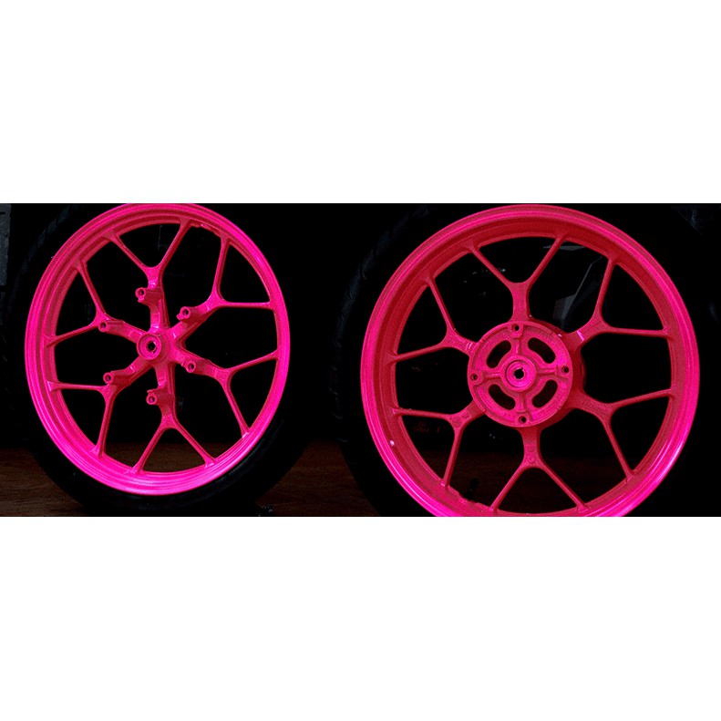 Hồng Neon Phản Quang ( Sơn oto xe máy ) Lon 1Kg