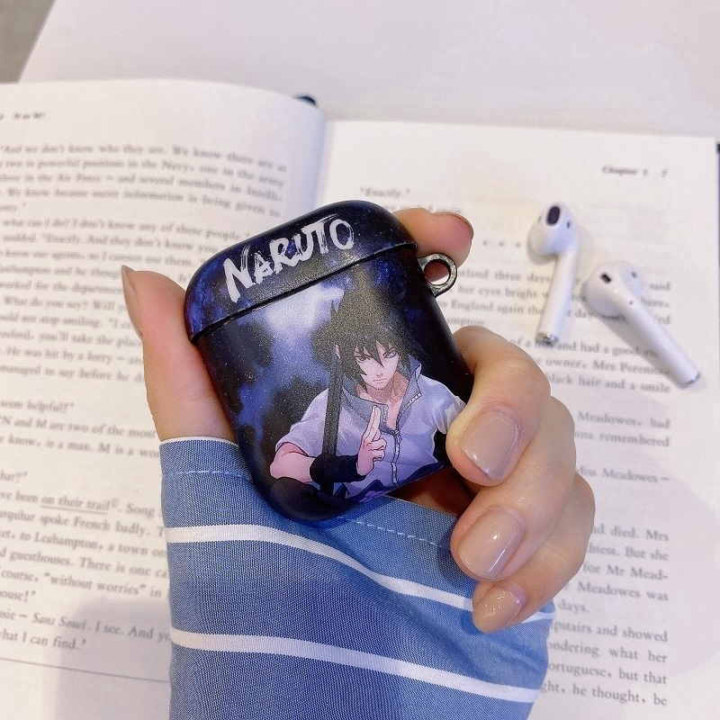 Naruto Apple Airpods 1/2 Protection Case Portable Earphone Cover Sasuke Itachi Airpod Case Compatible