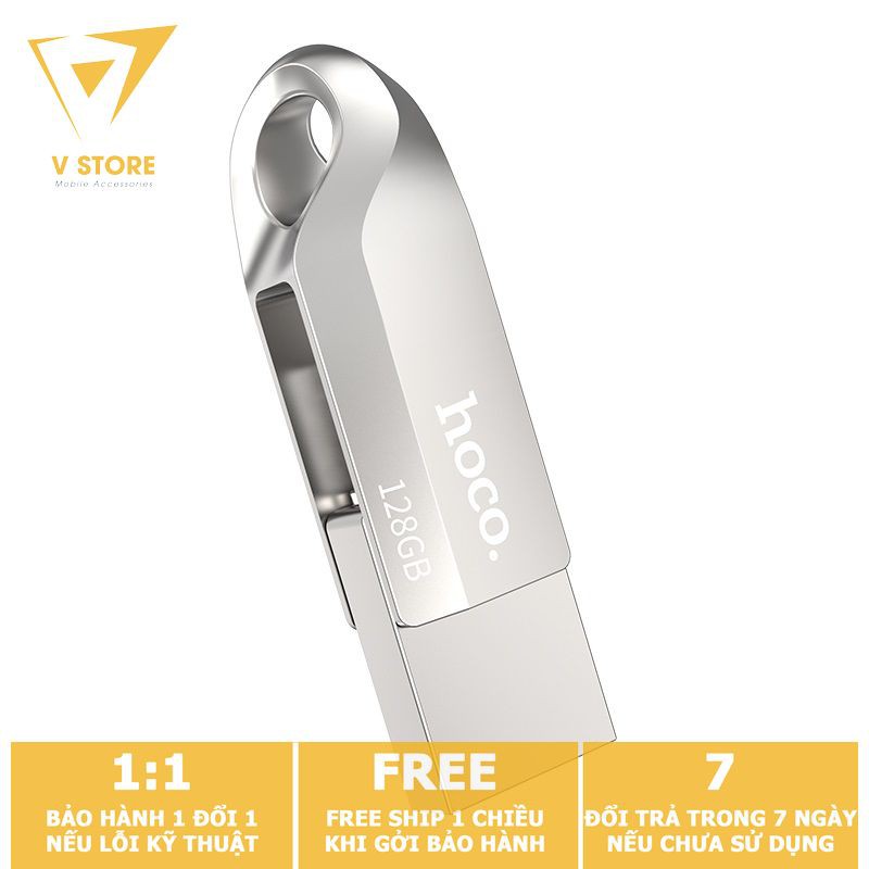 [USB OTG] USB  2 ĐẦU ( USB + TYPE-C) 3.0 HOCO UD8 32GB 64GB HỢP KIM NHÔM NHỎ RẺ ĐẸP [HOCO ĐÀ NẴNG]