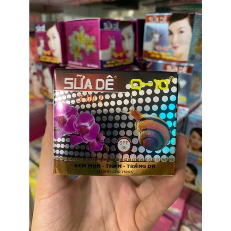 Kem mụn thâm trắng da dành cho nam sữa dê q10 năm anh Khương