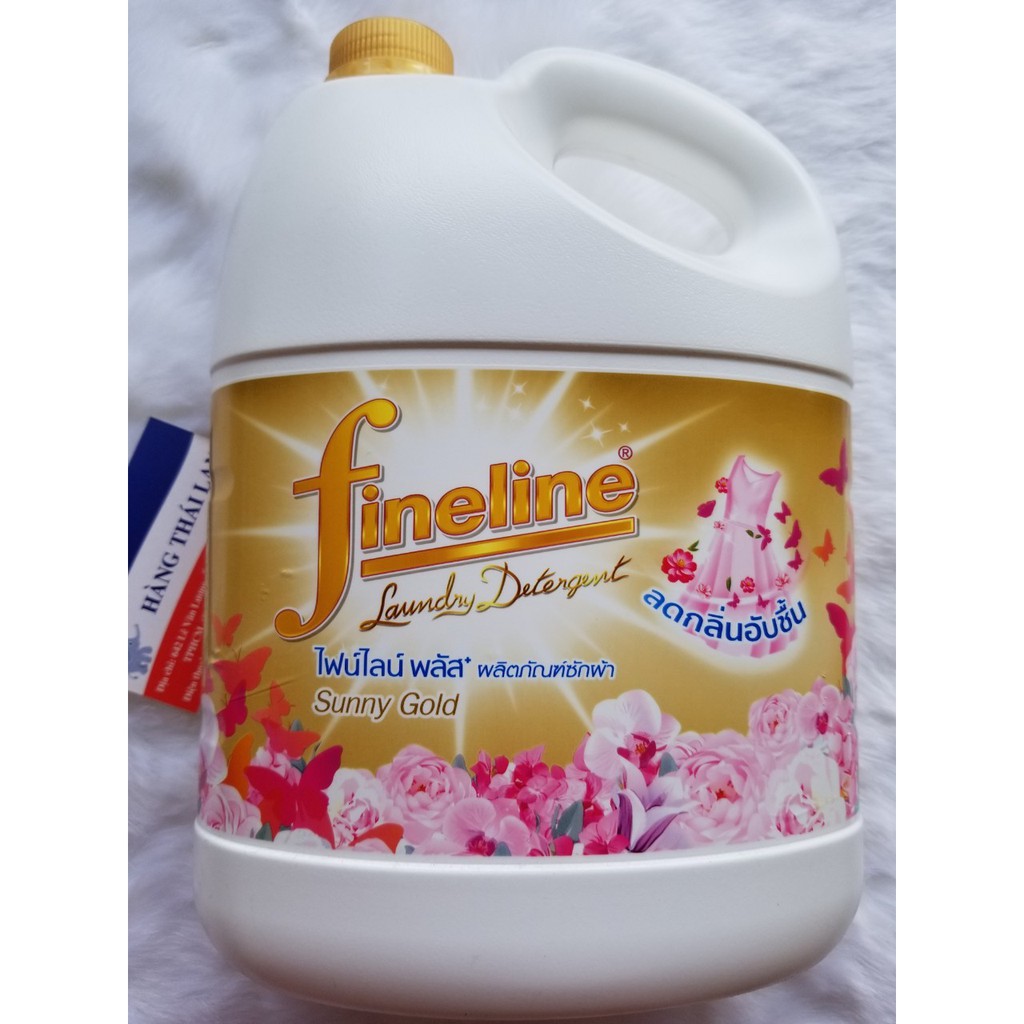 Nước  Giặt Xả Fineline 3000ml Thái Lan ( Màu Vàng Mới)