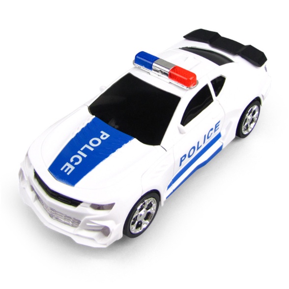 [Hàng Sẵn] Đồ Chơi Robot Cảnh Sát Điện Tử Biến Hình Thông Minh 2in1