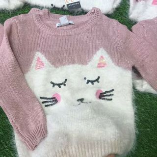 Áo len lông cừu cho bé gái