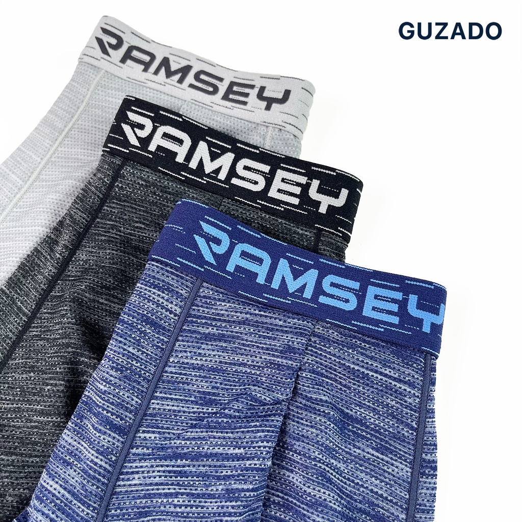 Quần sịp boxer nam thun lạnh Guzado kháng khuẩn cực tốt co giãn vận động thoải mái RA902