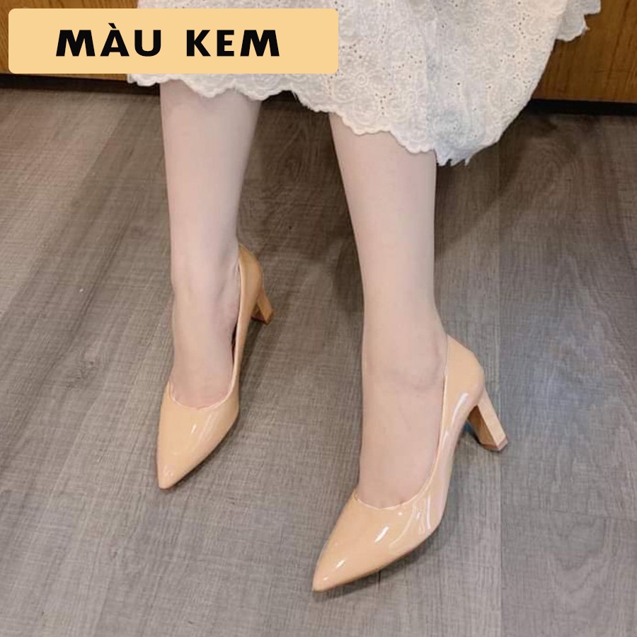 GIÀY CAO GÓT JICO MŨI TRƠN CAO 5 PHÂN -