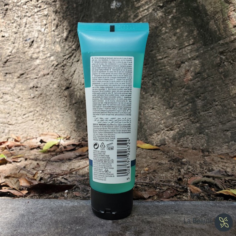 The Body Shop Seaweed Deep Cleansing Gel Wash - Sữa Rửa Mặt Tẩy Da Chết 125ml