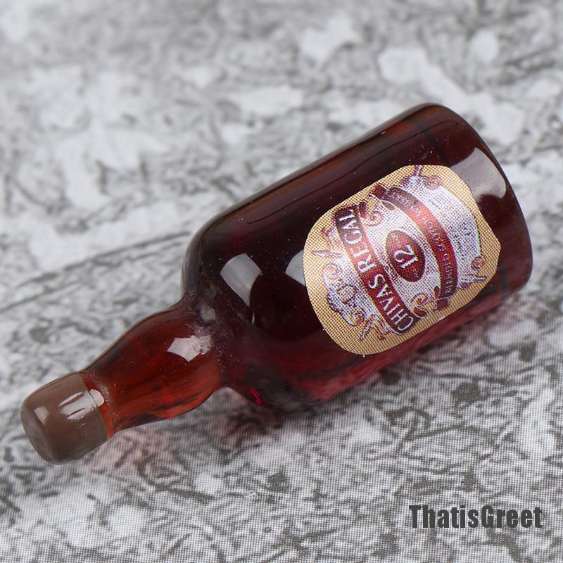 Bộ 8 Mô Hình Chai Rượu Nhỏ Xinh Trang Trí Nhà Búp Bê Tỉ Lệ 1: 12