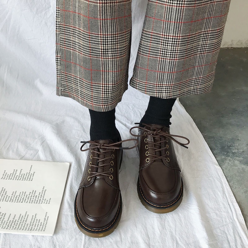 Giày da nữ nhỏ trong triều giày mùa xuân và mùa thu 2019 phiên bản mới của Hàn Quốc của phong cách cổ điển hoang dã kiểu