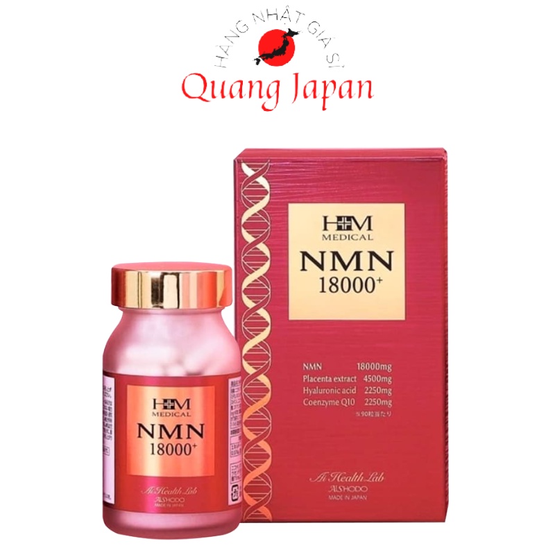 Viên uống bổ sung NMN HM Medical Aishodo NMN 18000+ 90 viên