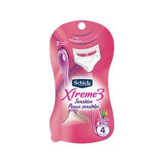 Combo 4 Dao Cạo lông 3 lưỡi Schick Xtreme 3 Women Sensitive