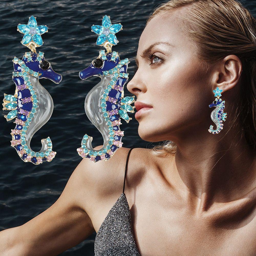 Bông Tai ESPO Bằng Kim Loại Dầu Thời Trang Dự Tiệc