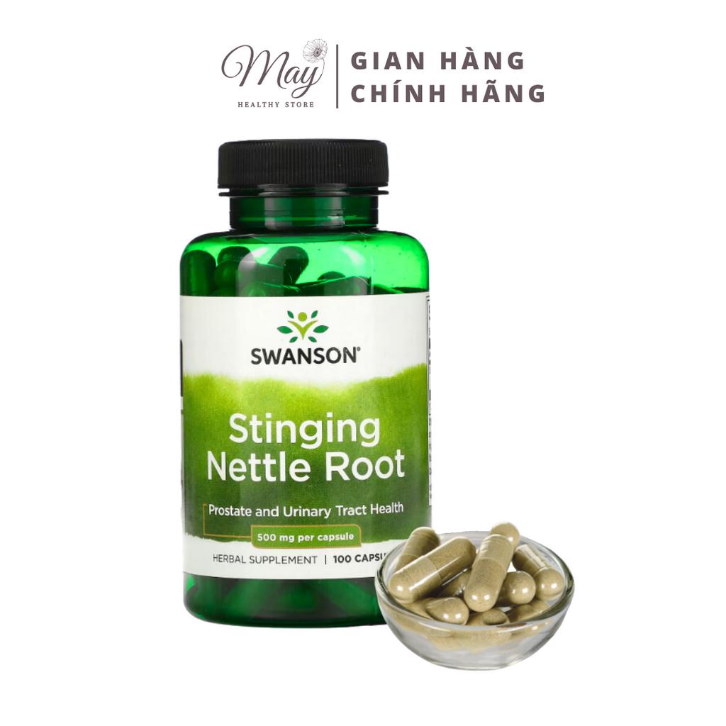 Viên Uống Swanson Stinging Nettle Root Hỗ Trợ Tăng Cường Sức Khỏe Đường Tiết Niệu (100 Viên/Lọ)