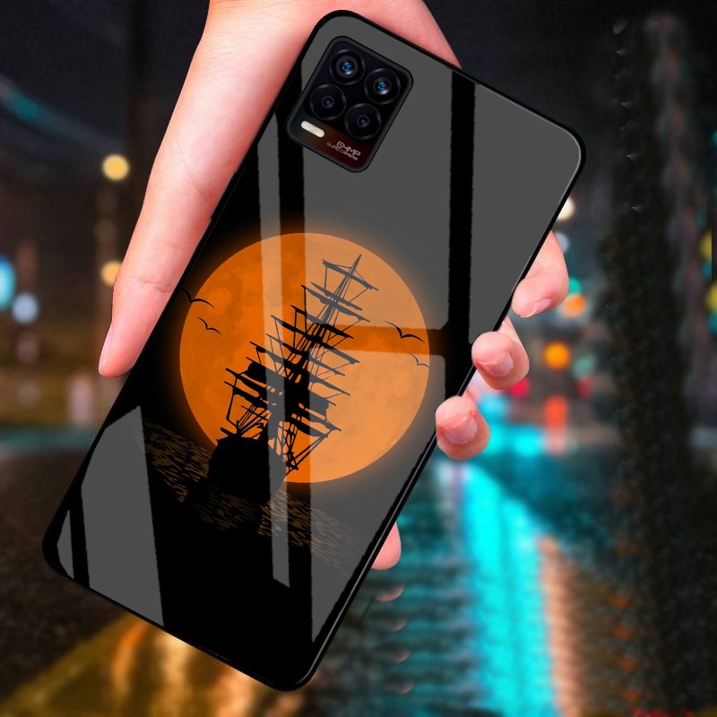 Ốp Lưng REALME 8, REALME 8 PRO Mặt Kính Cường Lực Cao Cấp Thiết Kế Riêng