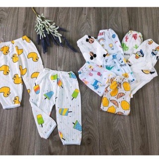 Quần dài cotton giấy thoáng mát cho bé