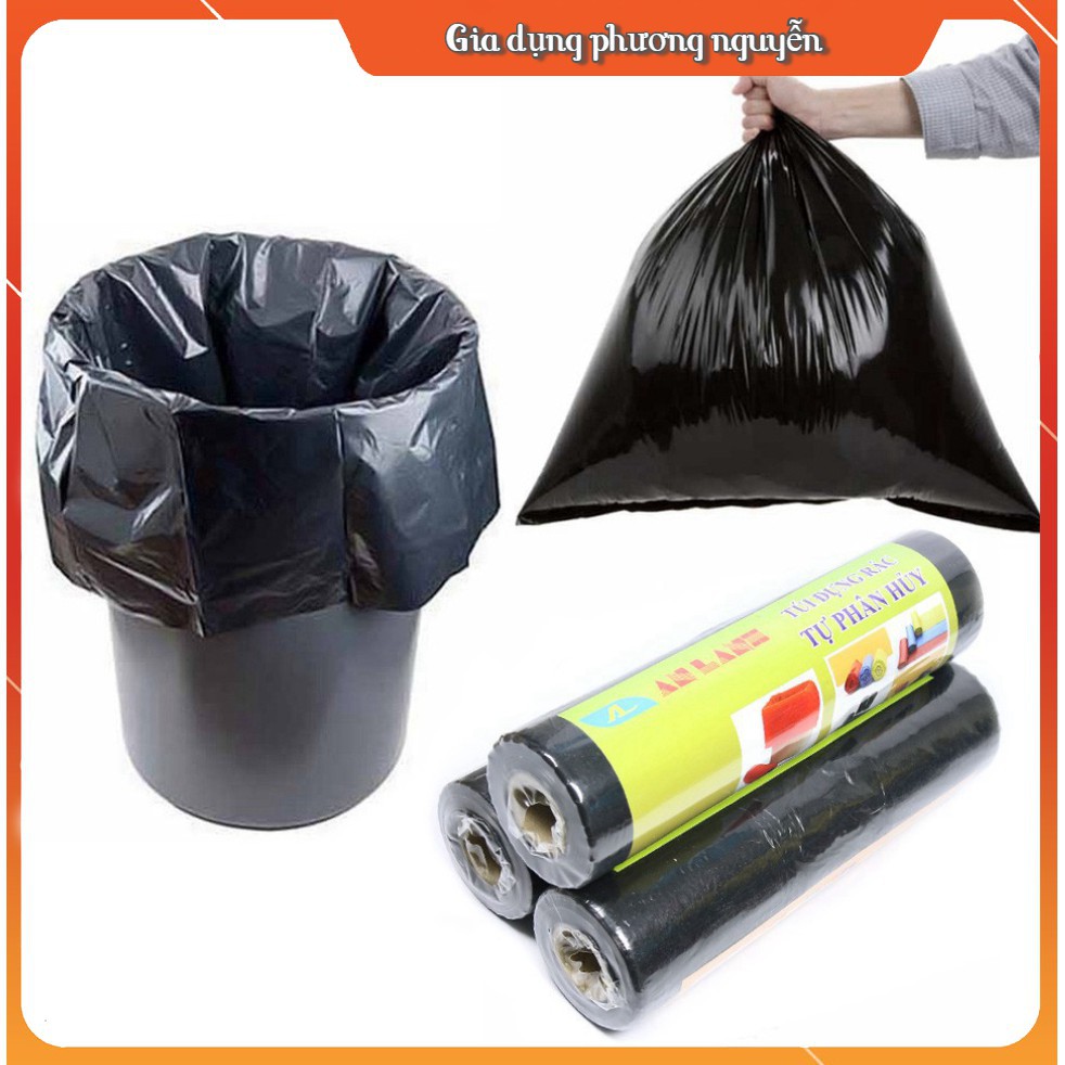 Combo 3 cuộn túi đựng rác tự phân hủy An Lành 53x63cm Size Lớn [ phukienthoitranghanoiso1 ]
