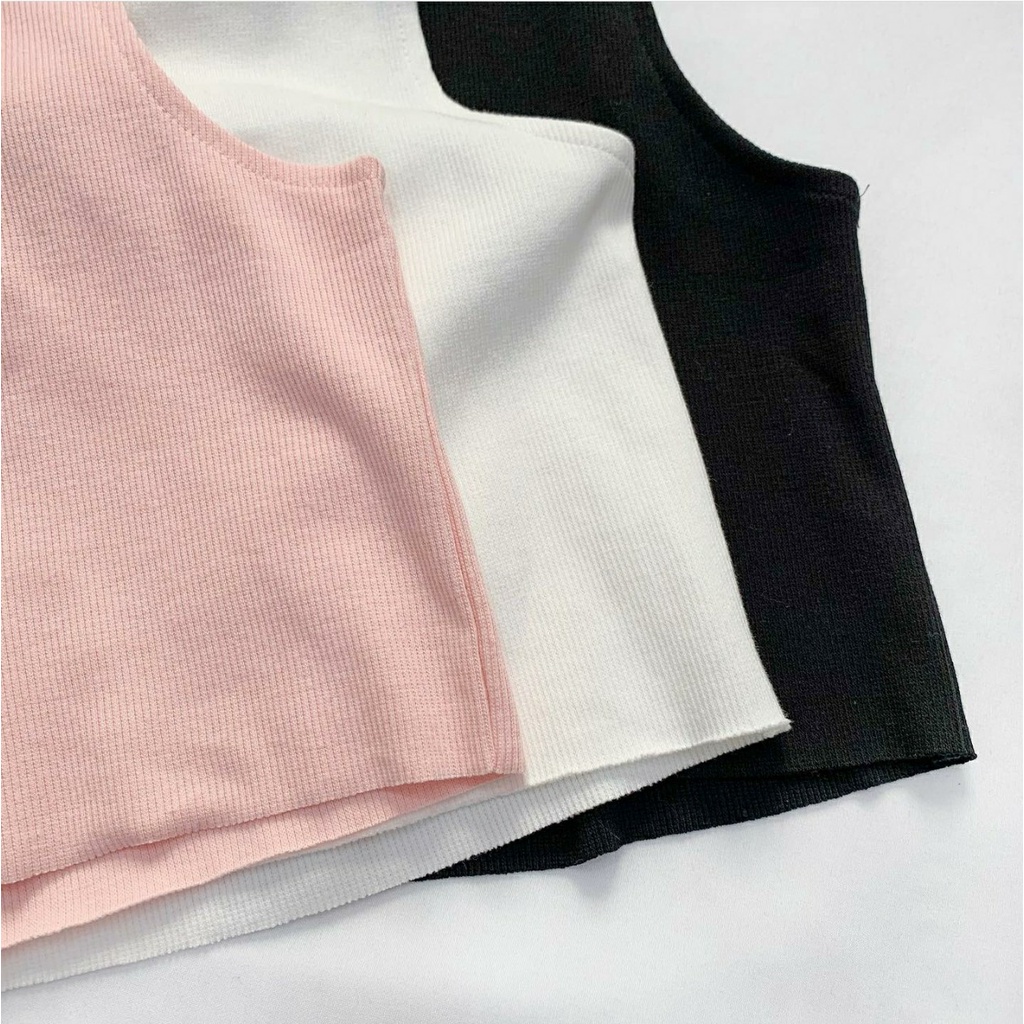 Áo Croptop Thêu Bướm Ulzzang (3 Màu)