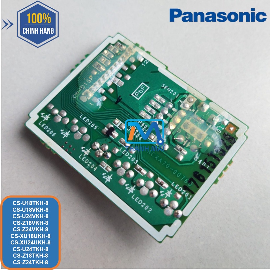 [Mã ELHA22 giảm 6% đơn 300K] bo hiển thị và nhận tín hiệu máy lạnh Panasonic model CS-U18TKH-8