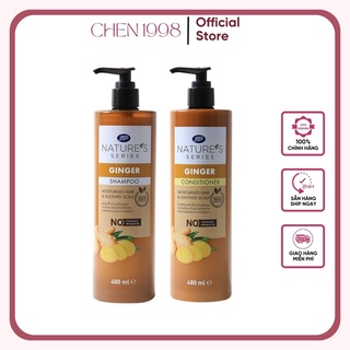 Dầu Gội Gừng Organic Boots Thái Lan Ngừa Gàu, Ngăn Rụng Tóc & Kích Mọc Tóc