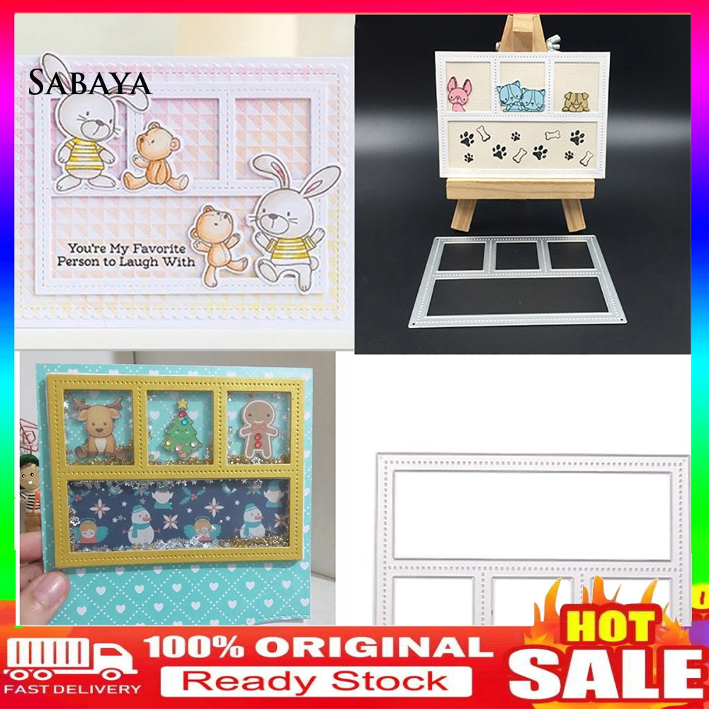 Khuôn Cắt Giấy Làm Từ Kim Loại Tạo Khung Viền Trang Trí Scrapbook