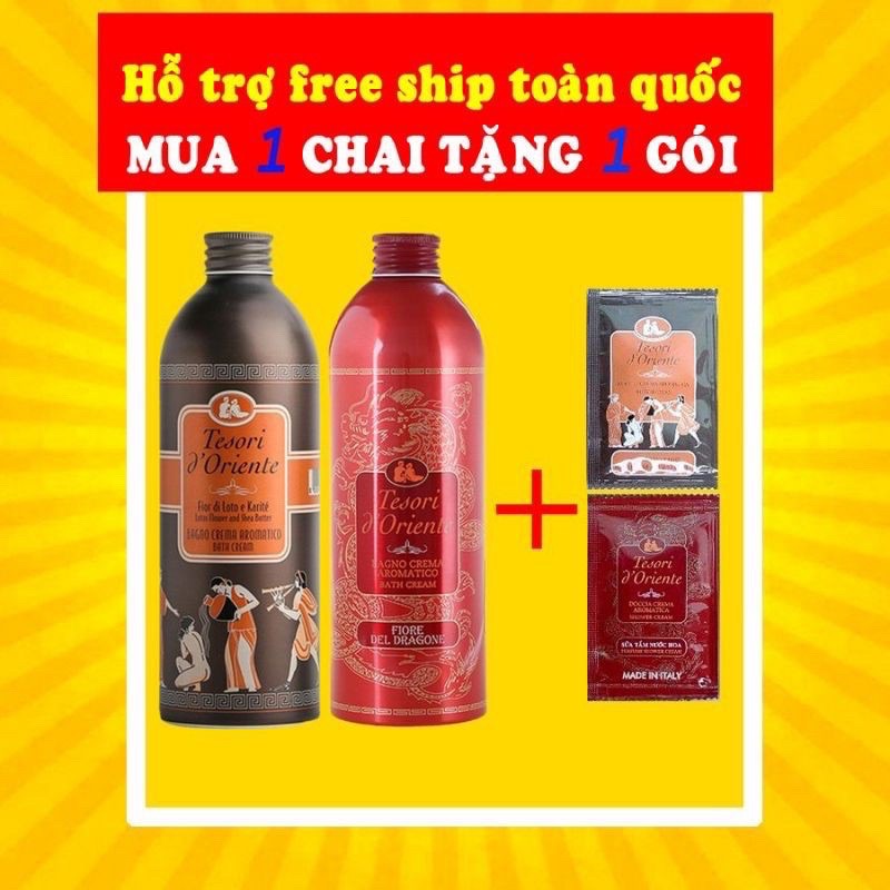 Sữa tắm xích 500ml Tesori D' Oriente. Đủ 16 mùi hương ( kèm vòi )