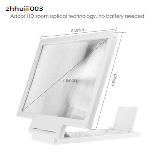 Thiết Bị Phóng To Màn Hình Điện Thoại 3D Có Thể Gấp Gọn Kèm Giá Đỡ