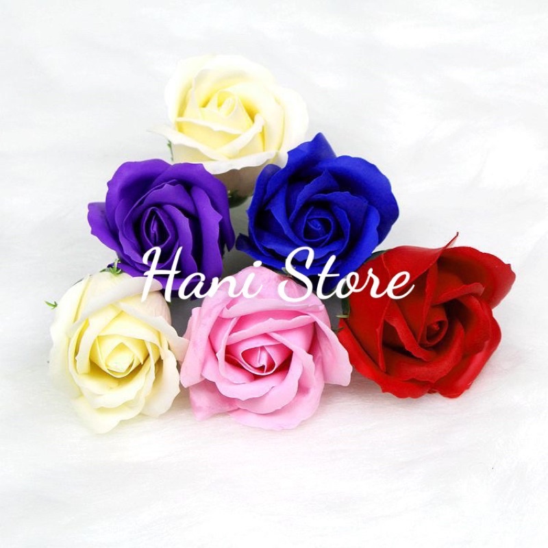 Giá sỉ 1 bông Hoa Hồng Sáp nhiều màu, chất dày, màu chuẩn - Hani Accessories