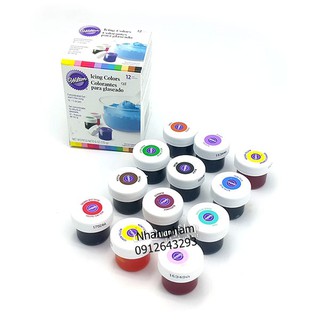 Bộ 12 màu thực phẩm Wilton